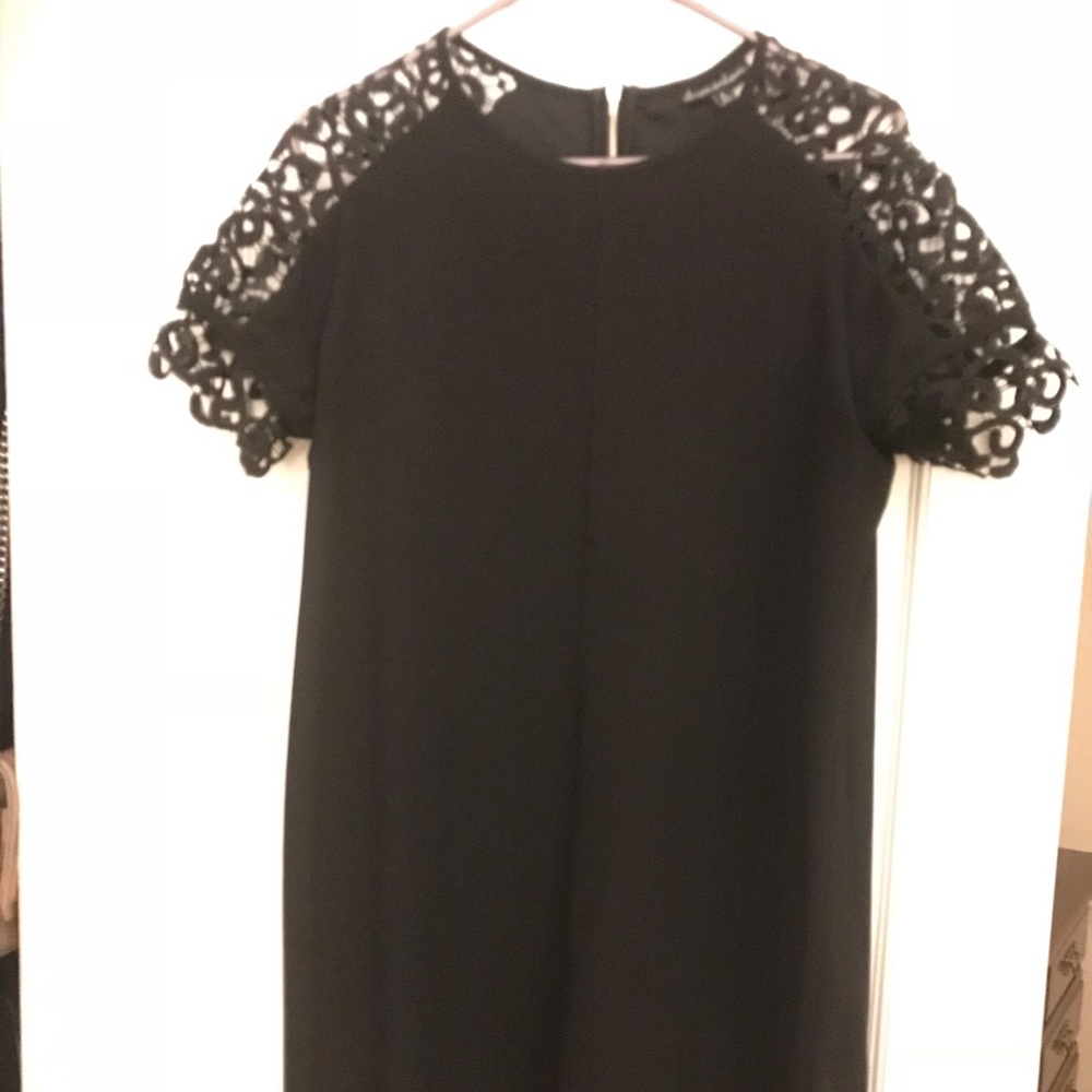 Black short sleeve tunic dress EUC
